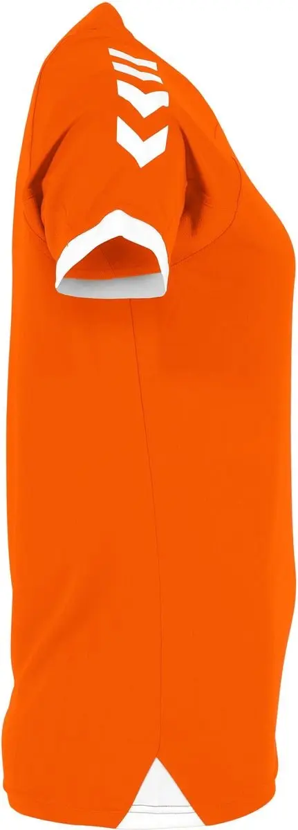 Hummel Fyn Shirt Dames - Oranje/Wit XS