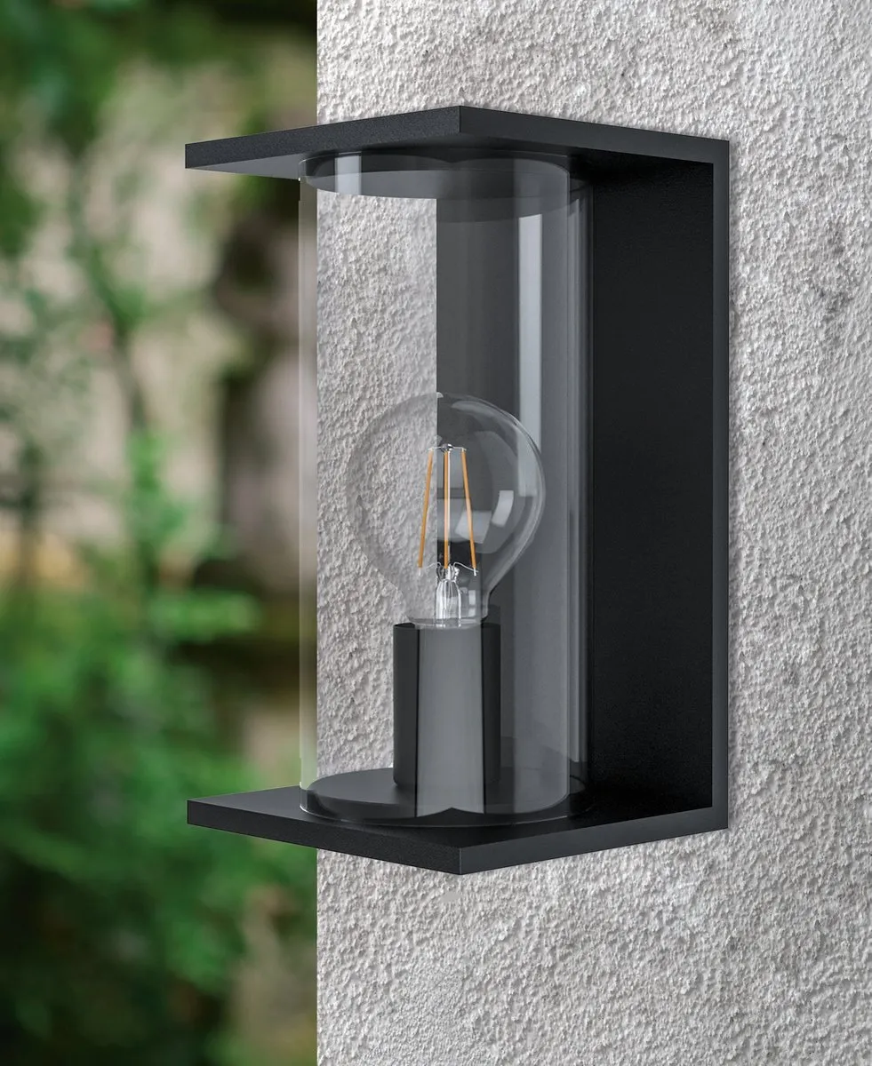 Eglo Cascinetta Wandlamp E27 IP44 - Zwart - afbeelding 6 van 6