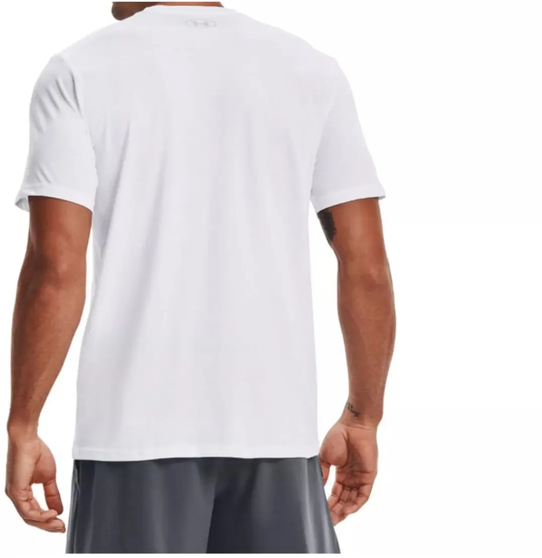 Under Armour TEAM IShort Sleeve WORDMARK Heren Sportshirt Wit