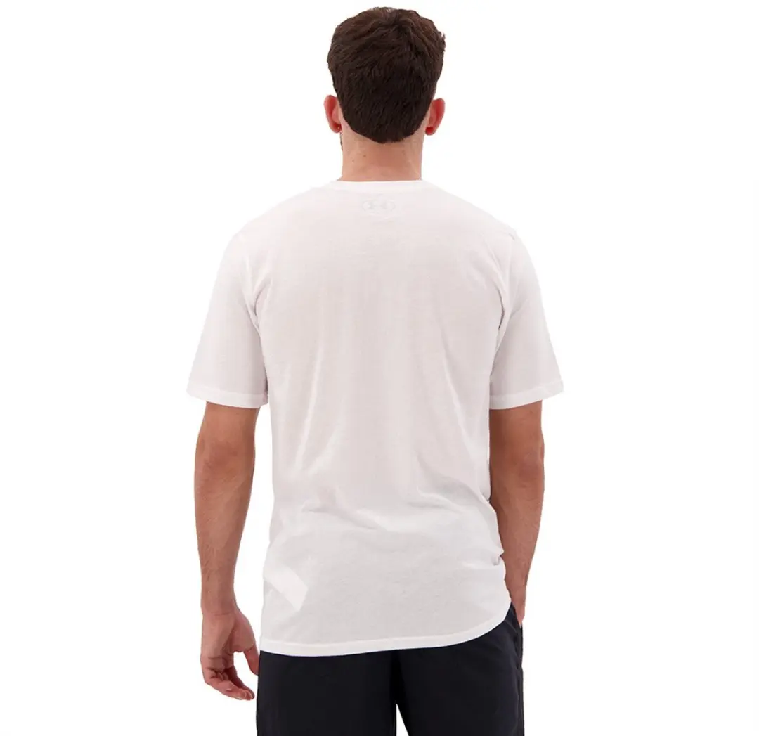 Under Armour TEAM IShort Sleeve WORDMARK Heren Sportshirt Wit