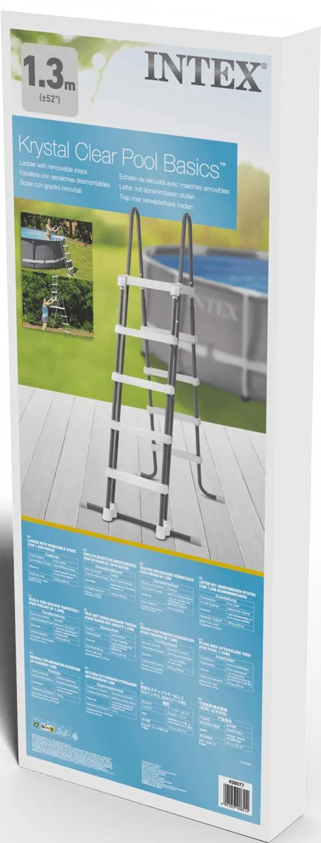 Intex Deluxe Zwembadladder 28077 - 132cm