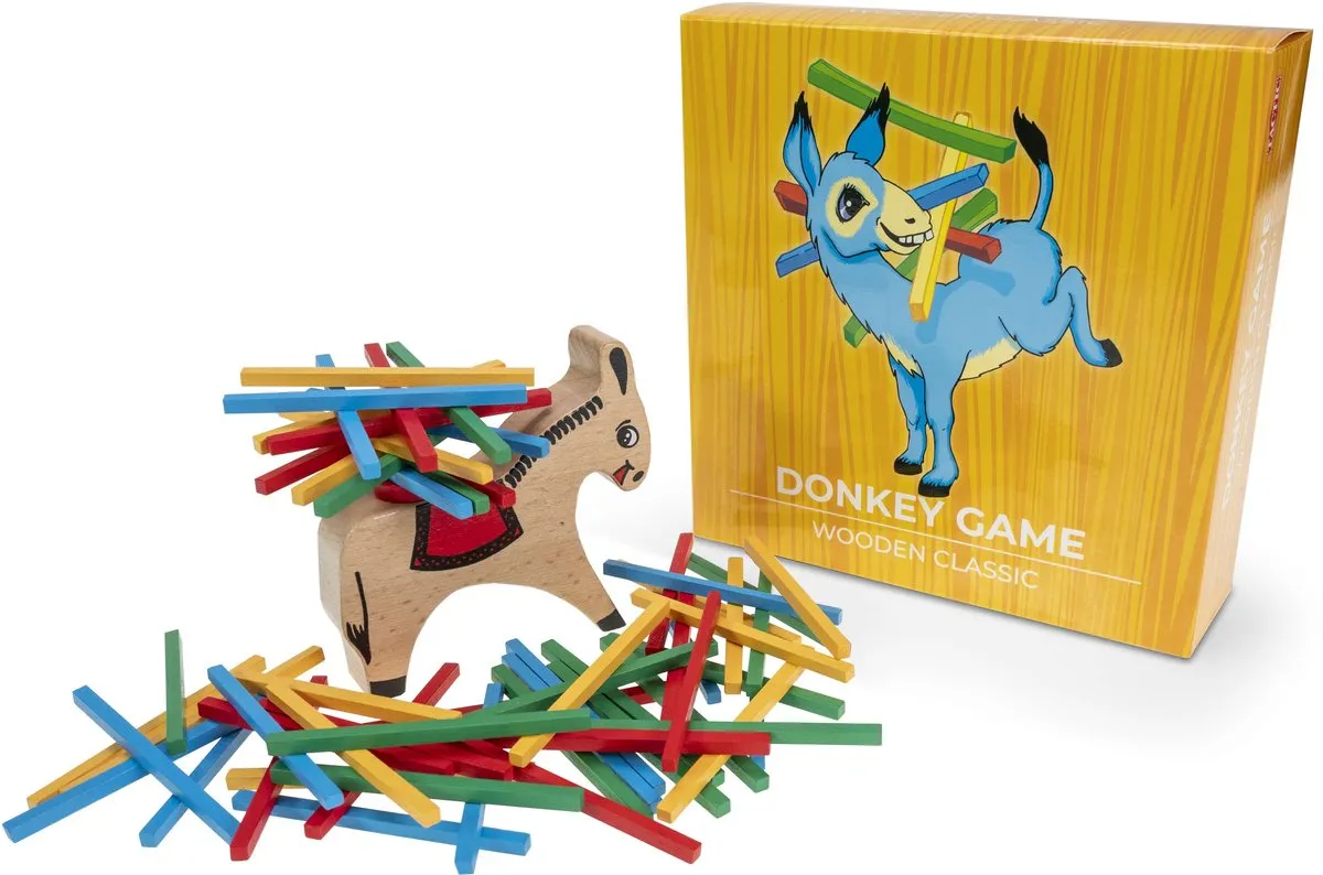 Tactic Donkey Game Houten Behendigheidsspel 59006 - 2-4 Spelers