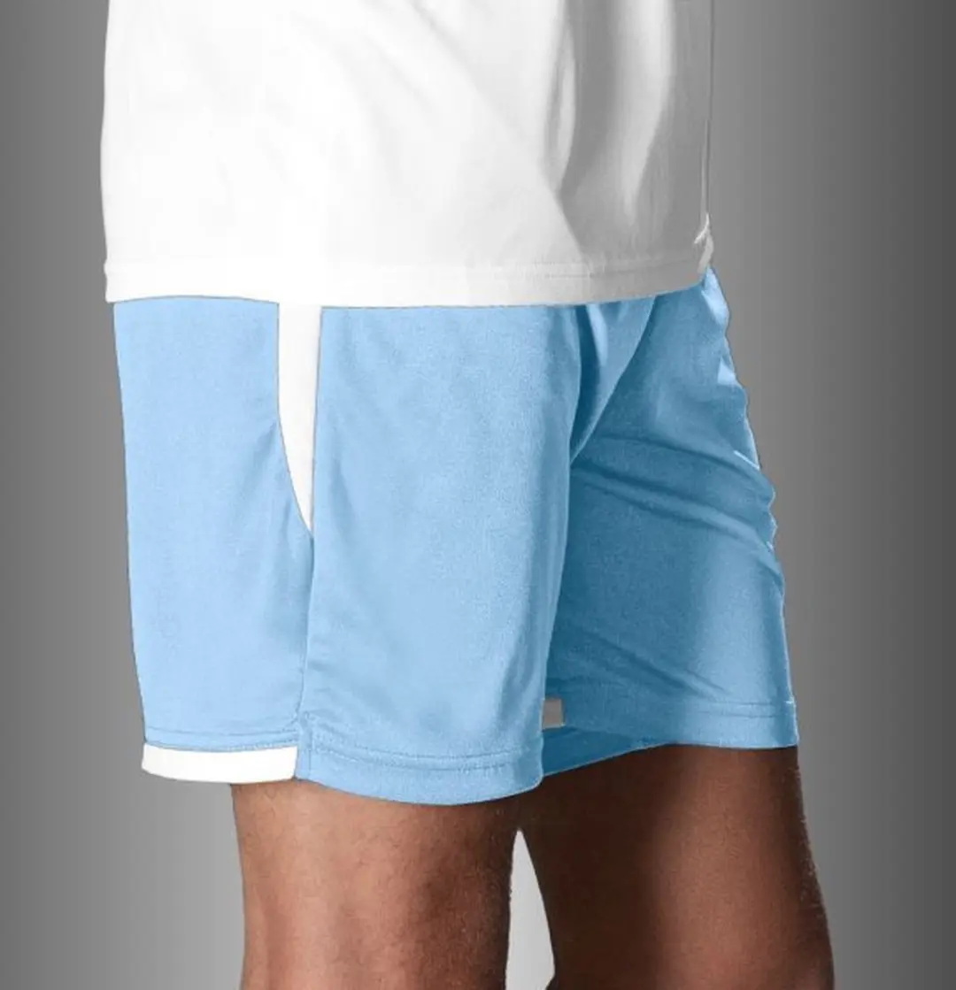 Stanno Focus Short Sportbroek 116 - Lichtblauw/Wit