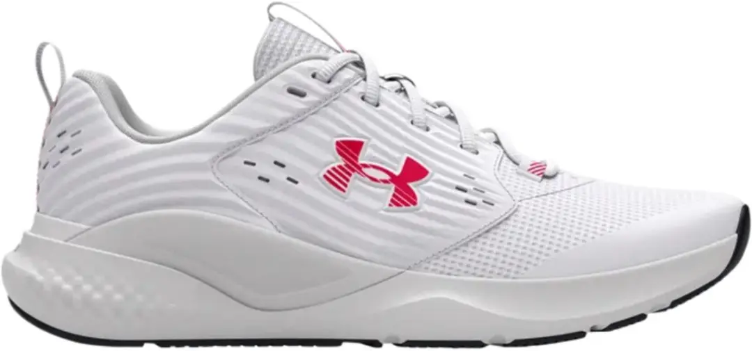 Under Armour Charged Commit 4E Sportschoenen 44 - Wit/Rood - afbeelding 3 van 4