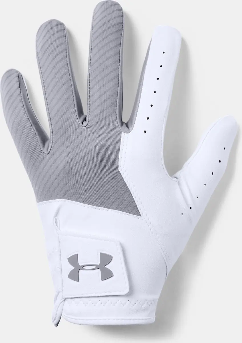 Under Armour Medal White Golfhandschoen - L - Wit/Grijs
