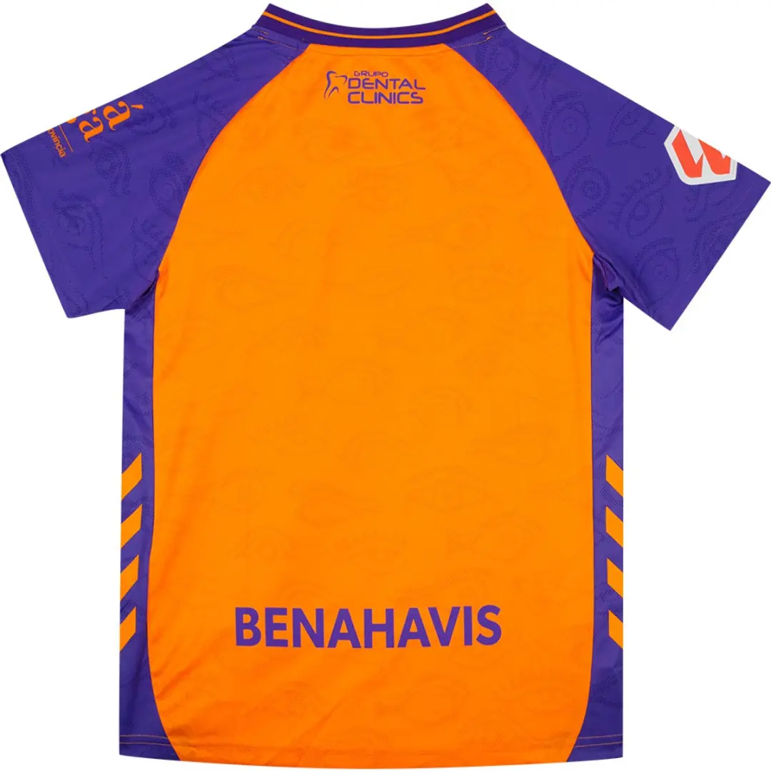 Hummel Málaga CF 25/26 Derde Korte Mouw T-shirt Junior - 140 cm - Oranje