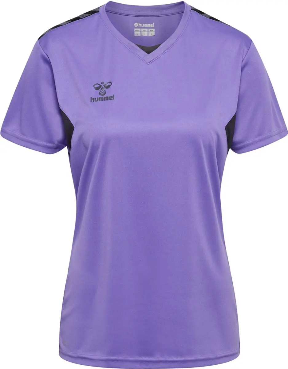 Hummel Authentic Dames Sportshirt 219966 - S - Dahlia Purple/Asphalt