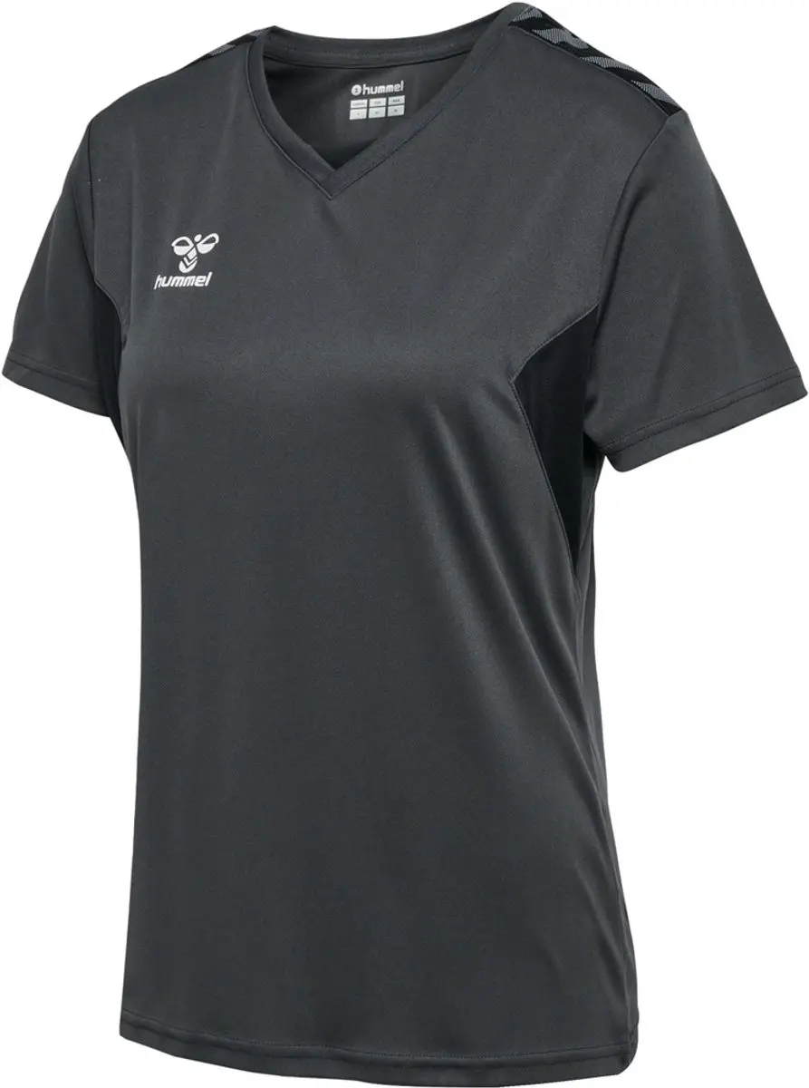 Hummel Authentic Dames Sportshirt 219966 - S - Dahlia Purple/Asphalt