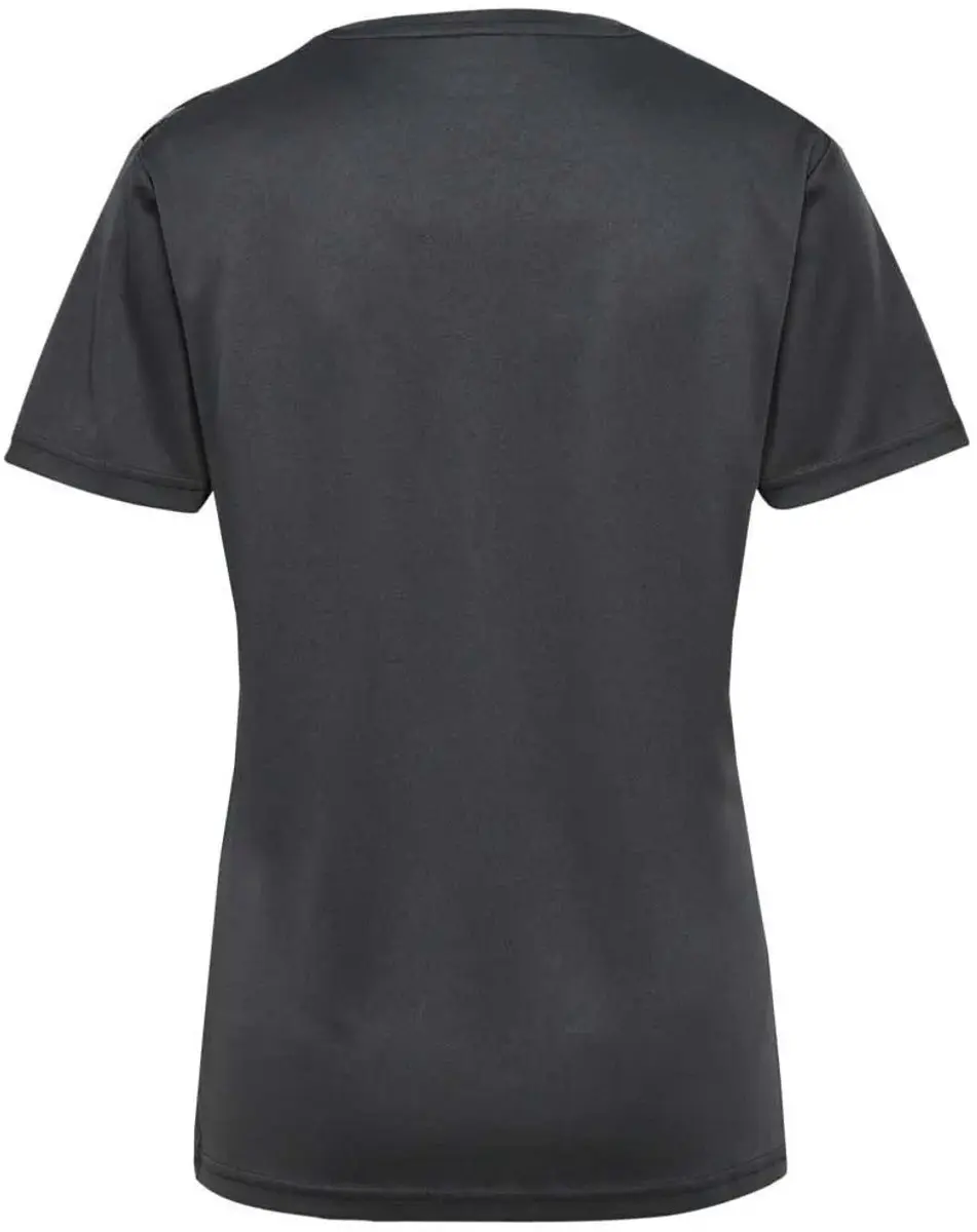 Hummel Authentic Dames Sportshirt 219966 - S - Dahlia Purple/Asphalt - afbeelding 6 van 6