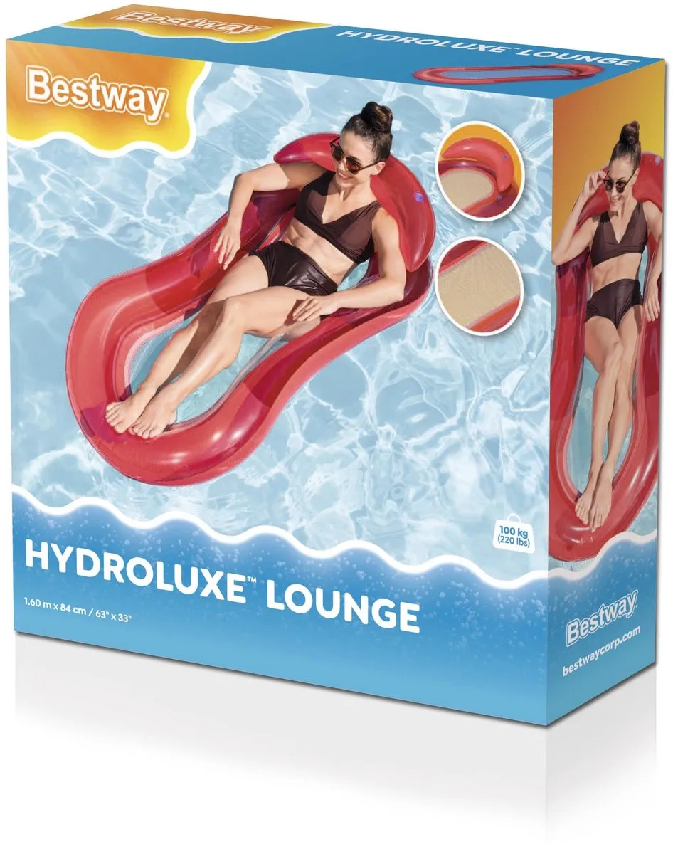 Bestway HydroLuxe Drijvende Lounger 160x84cm - Veelkleurig - afbeelding 3 van 6