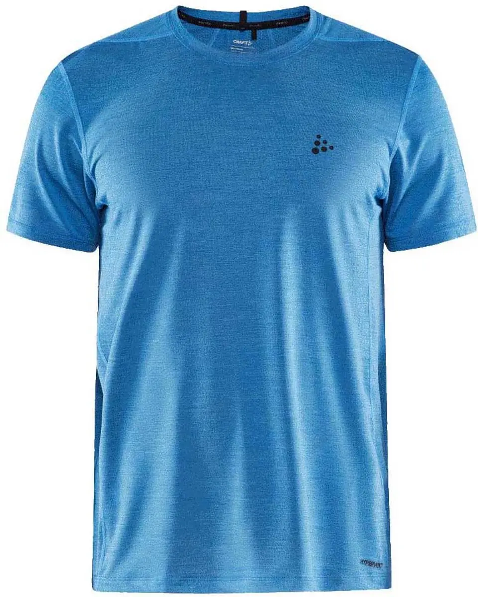 Craft Adv Essence Melange T-shirt - Blauw - L