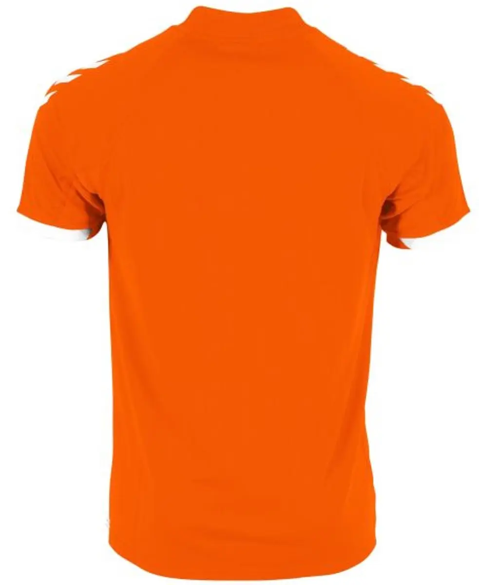 Hummel Fyn Shirt Heren - Oranje/Wit - Maat L