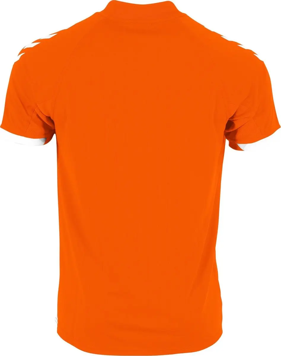 Hummel Fyn Shirt Heren - Oranje/Wit - Maat L