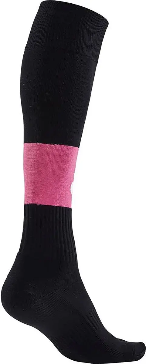 Craft Squad Contrast Voetbalkousen - Roze/Zwart 34/36