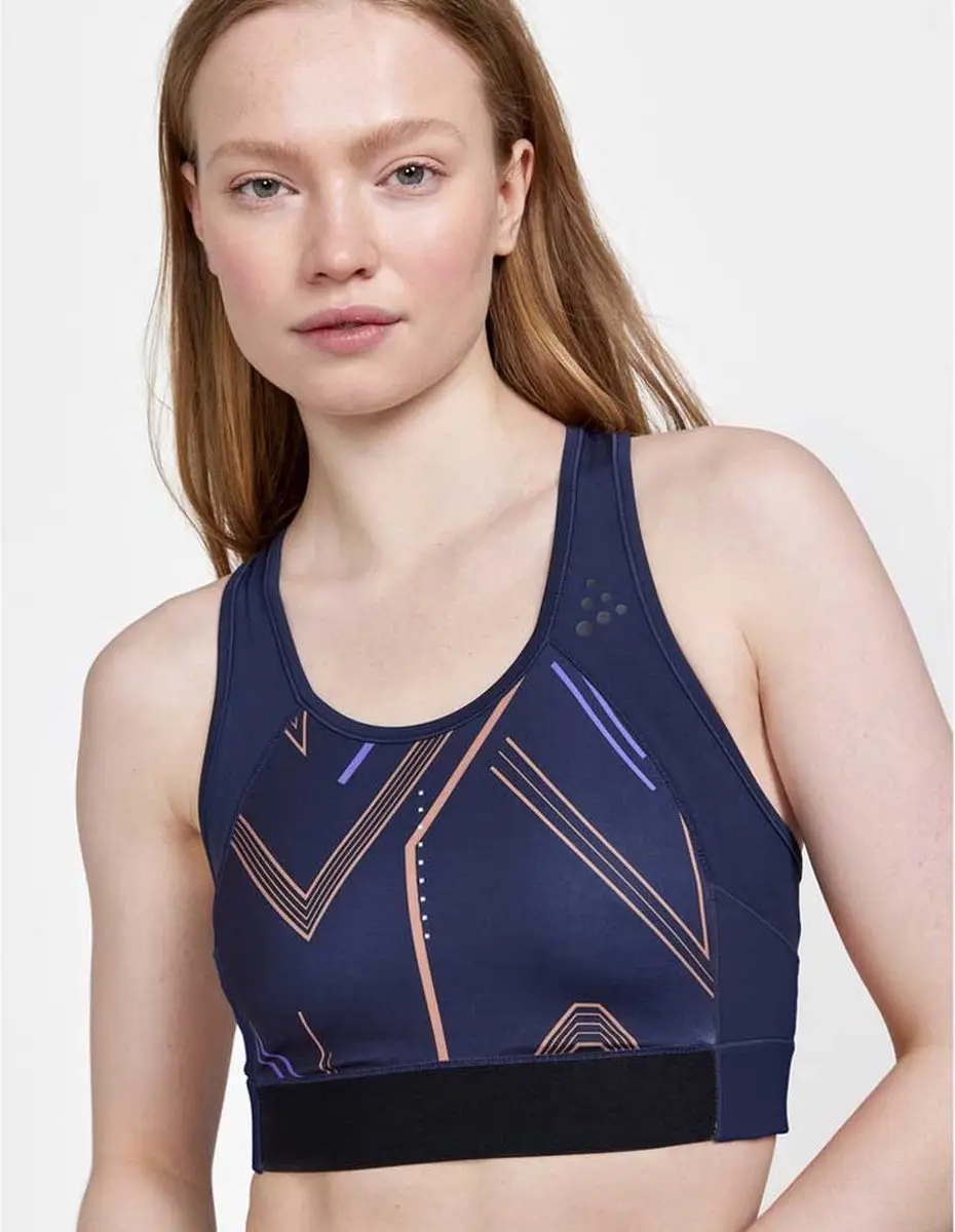 Craft Pro Hit Blocked Sport Top - Vrouw - Blauw S