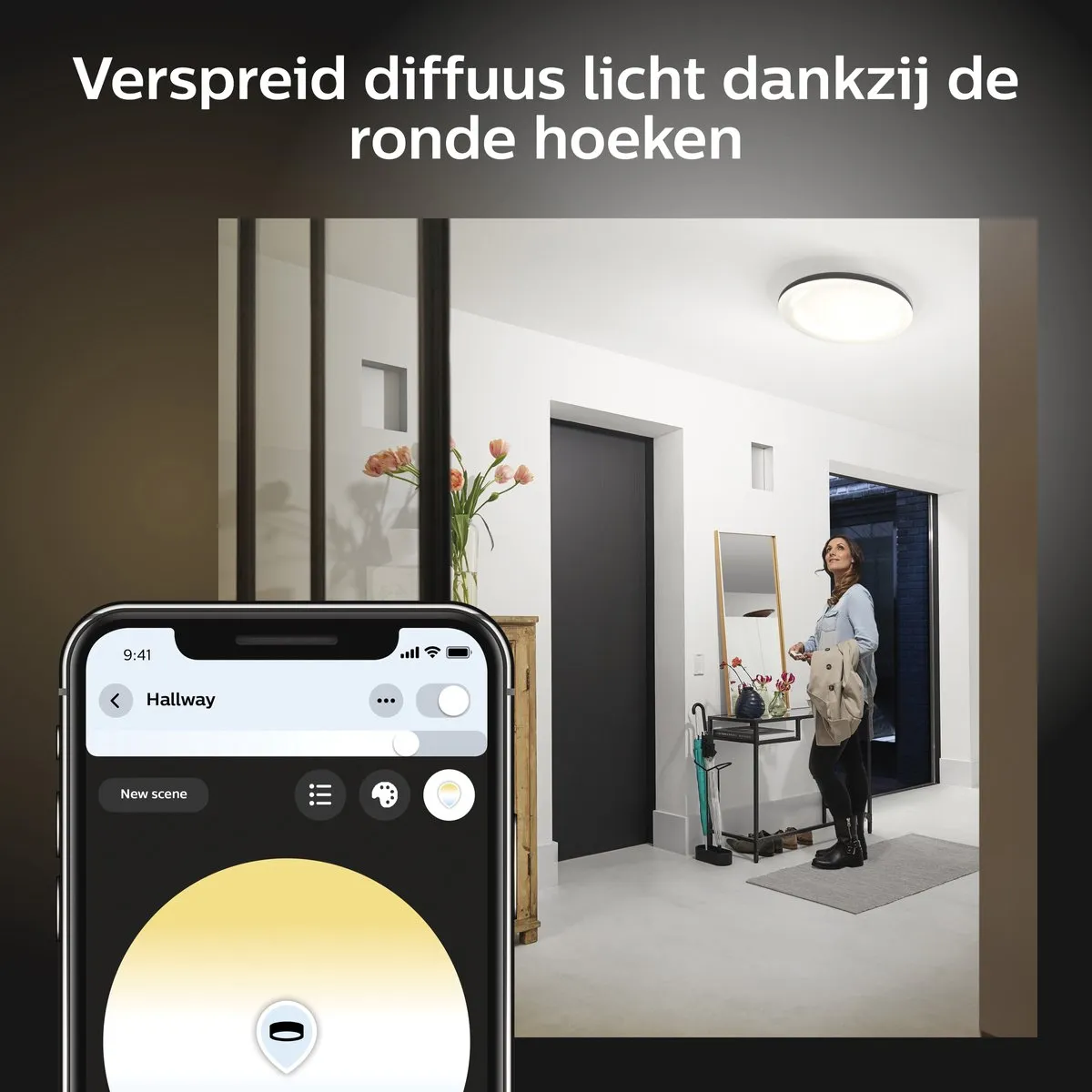Philips Hue Cher Plafondlamp - Zwart - 1 Dimmer Switch