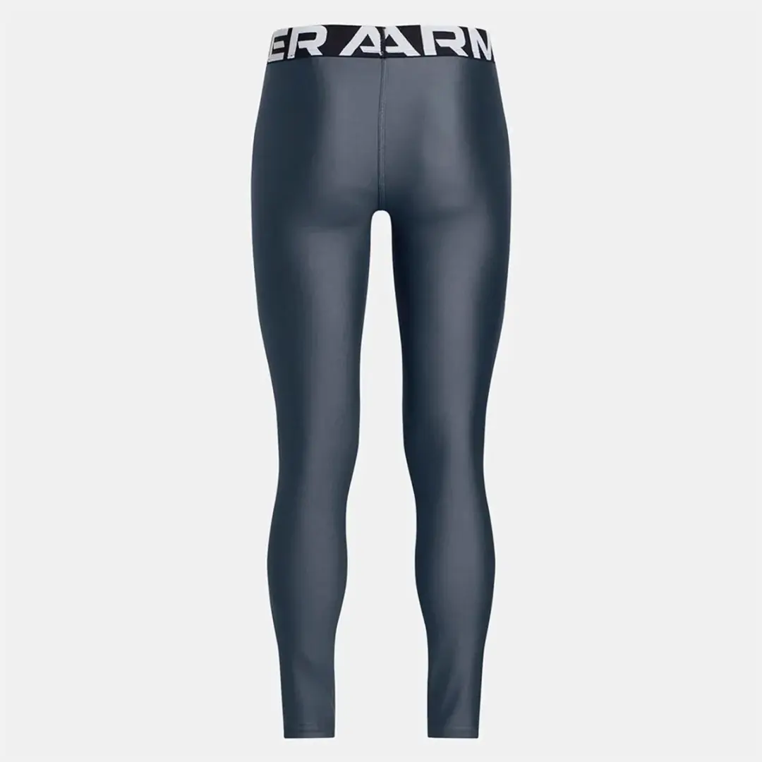 Under Armour Heatgear Leggings 8 Jaar - Downpour Gray/Wit
