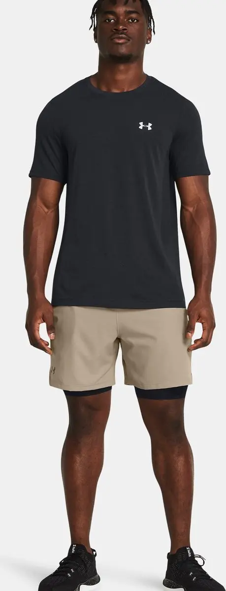 Under Armour Vanish Woven 2in1 Sportshorts - XL - Brown - afbeelding 6 van 6