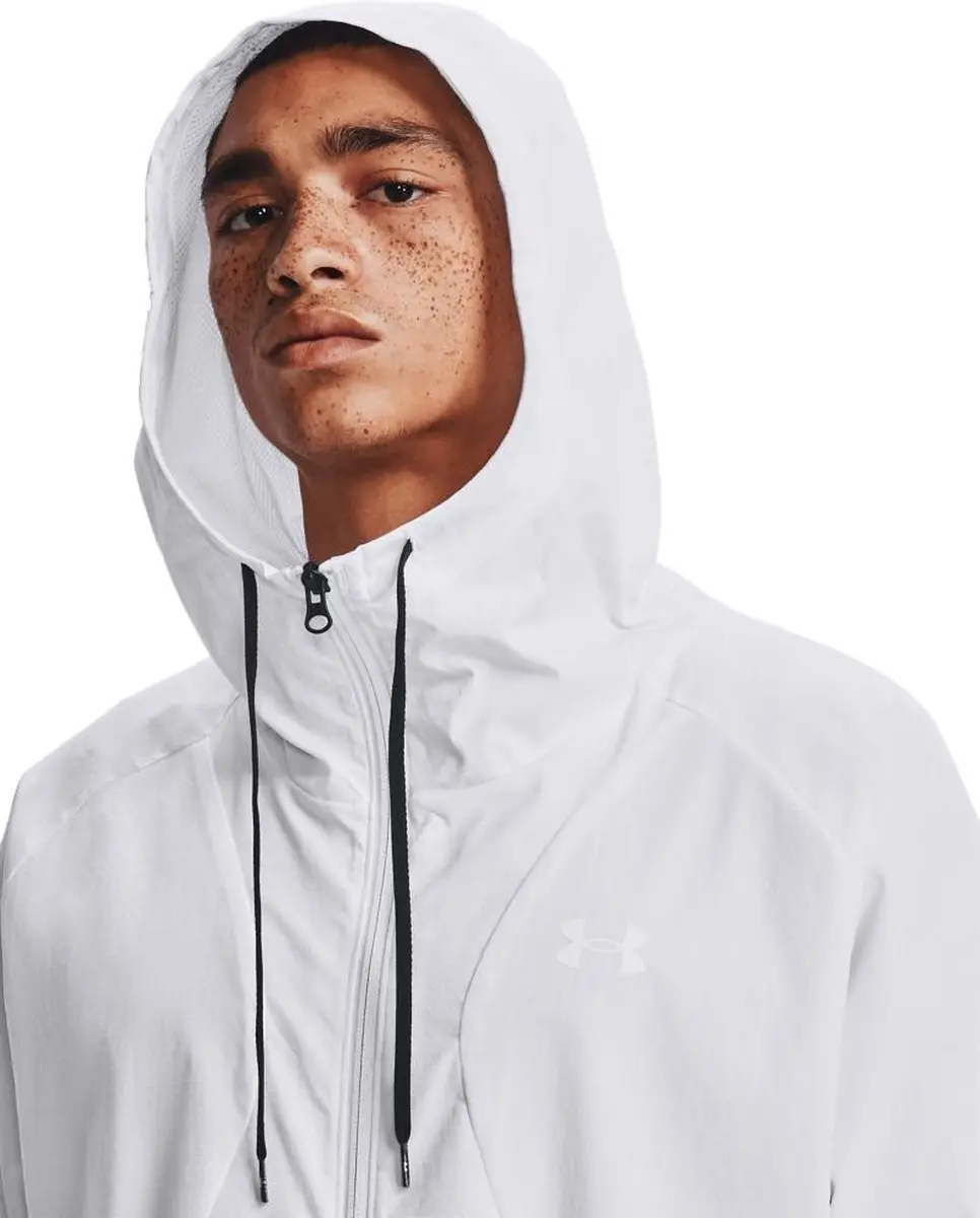Under Armour Woven Windbreaker Jacket - L - Wit