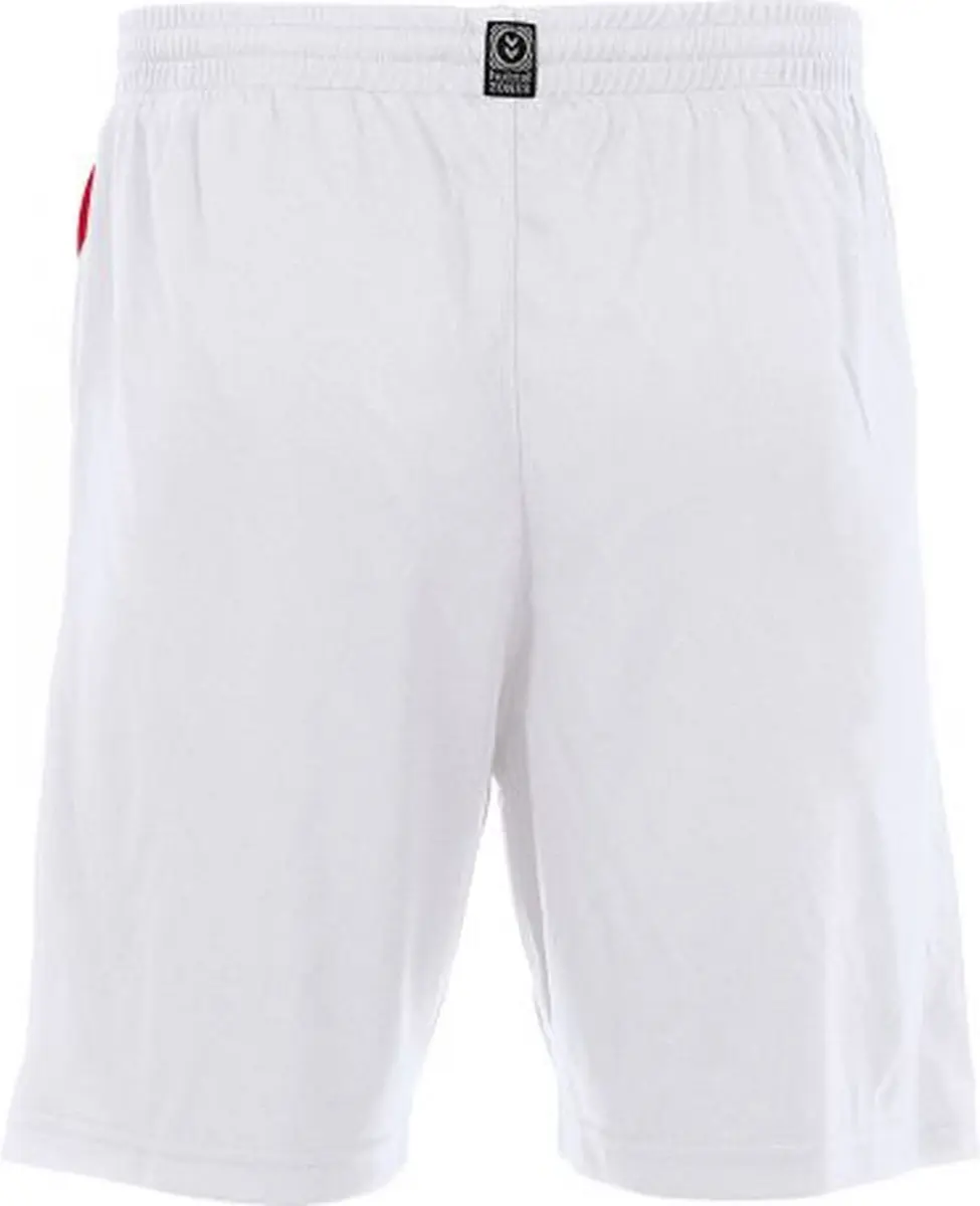 Hummel Manchester Shorts Sportbroek Kids 116 - Wit/Rood - afbeelding 6 van 6