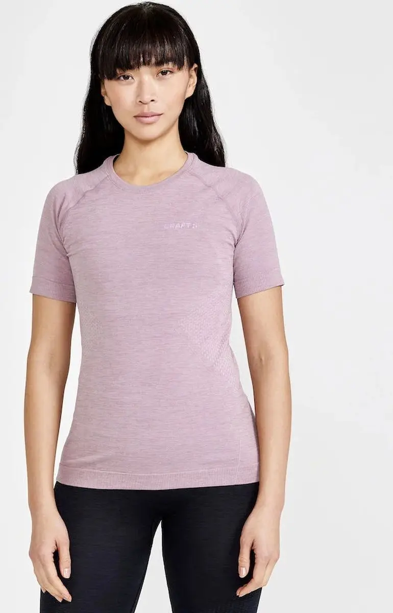 Craft Core Dry Active Comfort Thermoshirt Dames XS - Donkerblauw/Zwart