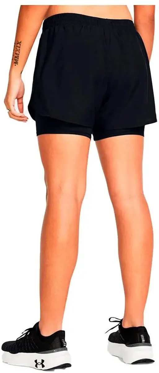 Under Armour UA Fly By 2 Shorts Dames - Zwart M