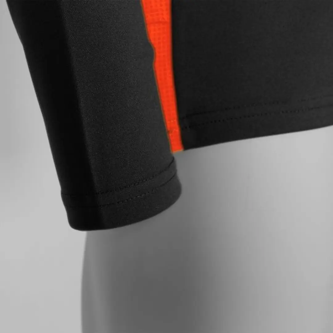 Stanno Pride 1/4 Zip Top - Maat 140 - Zwart/Orange