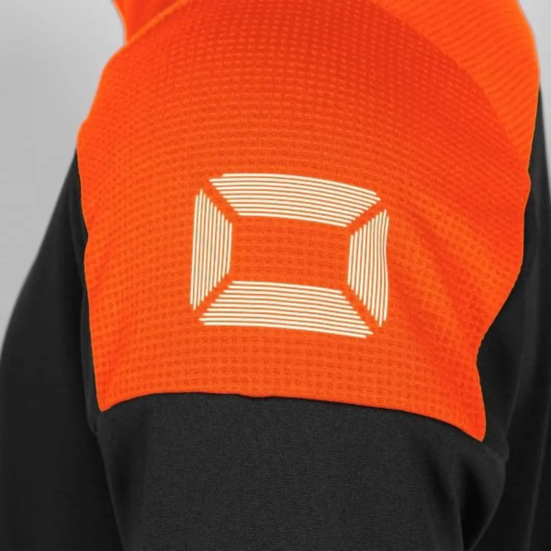 Stanno Pride 1/4 Zip Top - Maat 140 - Zwart/Orange - afbeelding 6 van 6