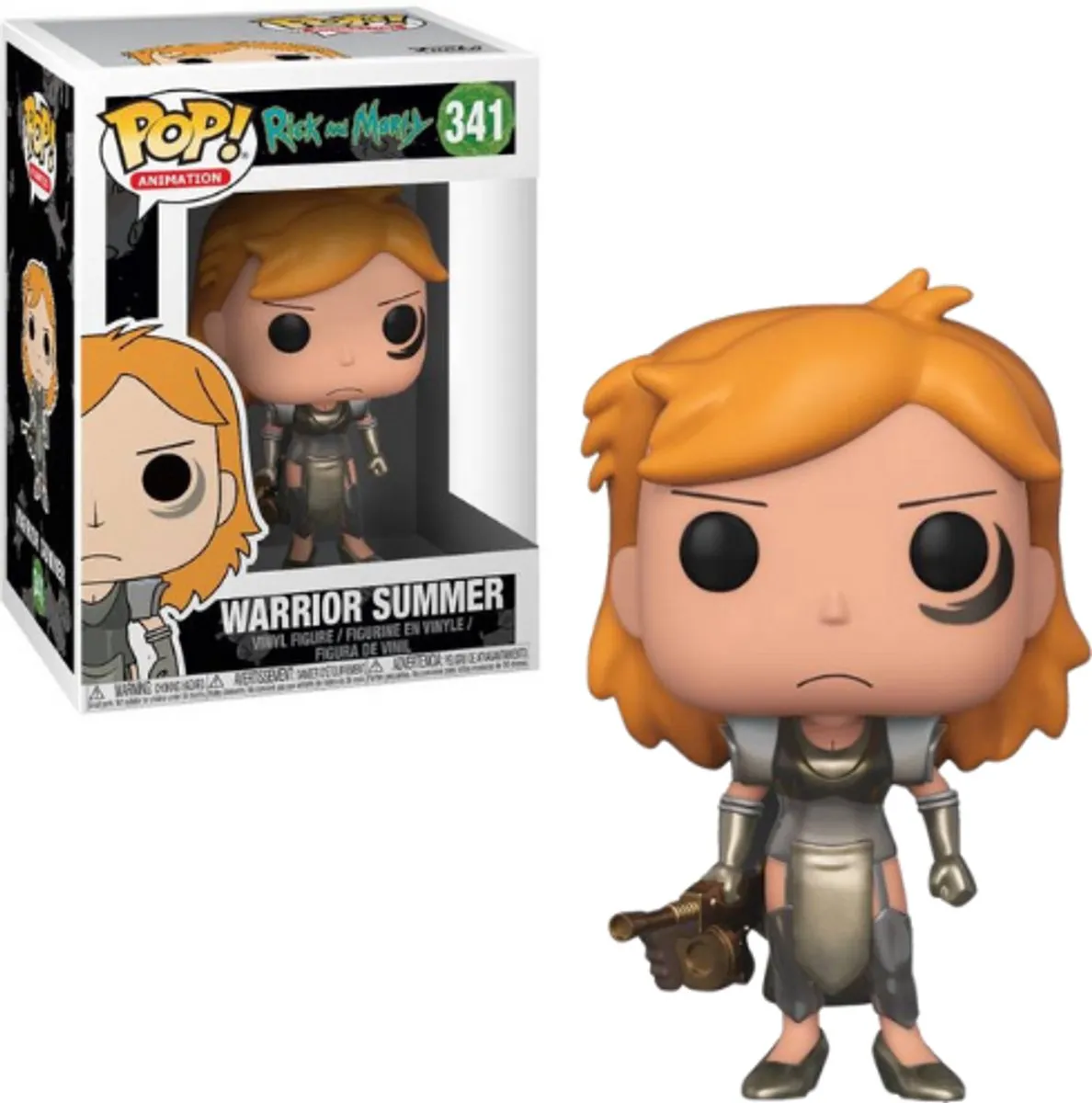 Funko Pop! Rick and Morty Warrior Summer #341 Verzamelfiguur - Multi - afbeelding 3 van 4