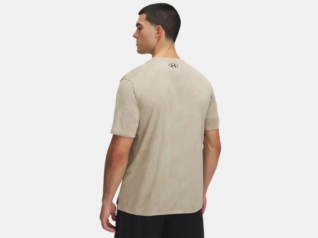 Under Armour Tech Vent Jacquard Sportshirt - Heren XL Khaki