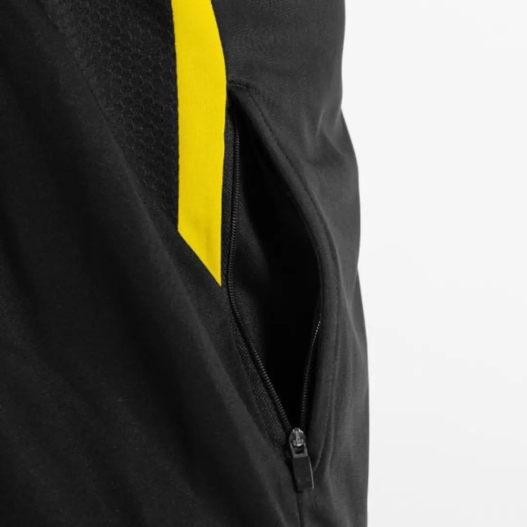 Stanno Stadio Trainingsvest met Capuchon M - Zwart/Geel
