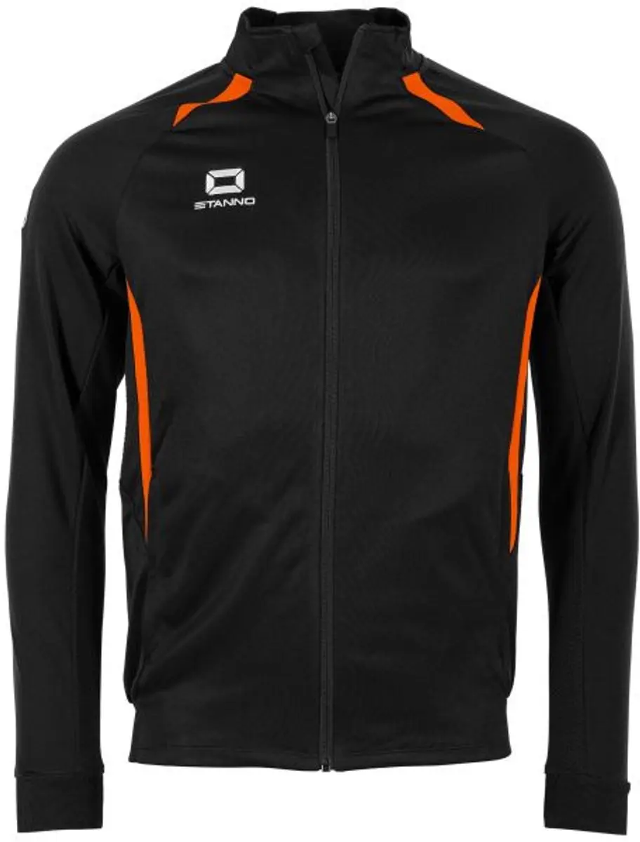 Stanno Stadio Full Zip Top - XL - Zwart/Oranje