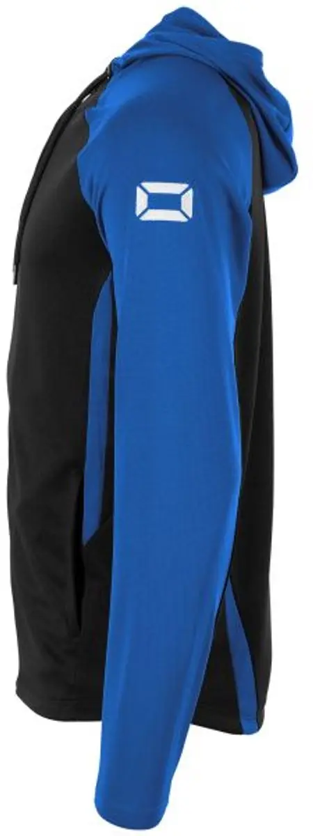 Stanno Stadio Hooded Full Zip Top XXXL - Zwart/Blauw