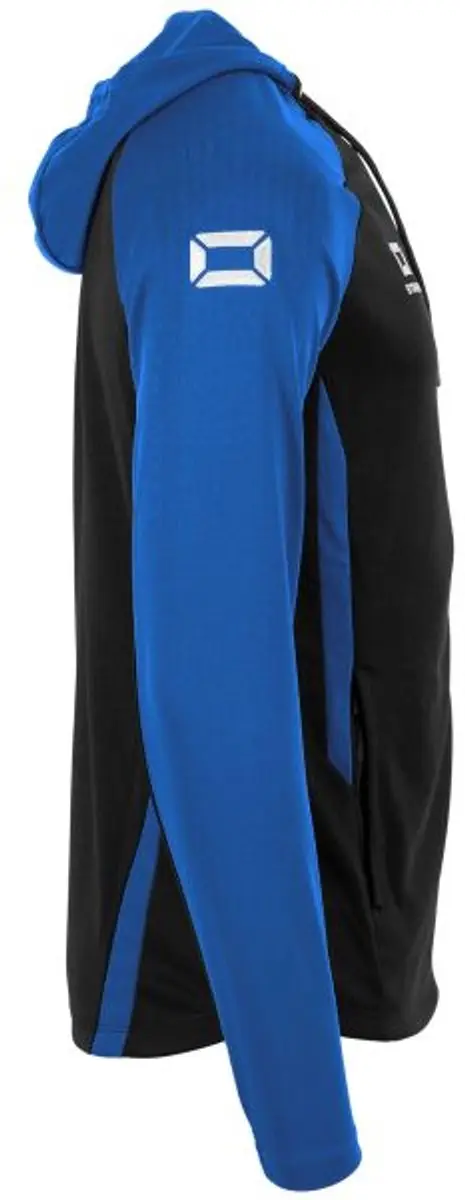 Stanno Stadio Hooded Full Zip Top XXXL - Zwart/Blauw - afbeelding 6 van 6