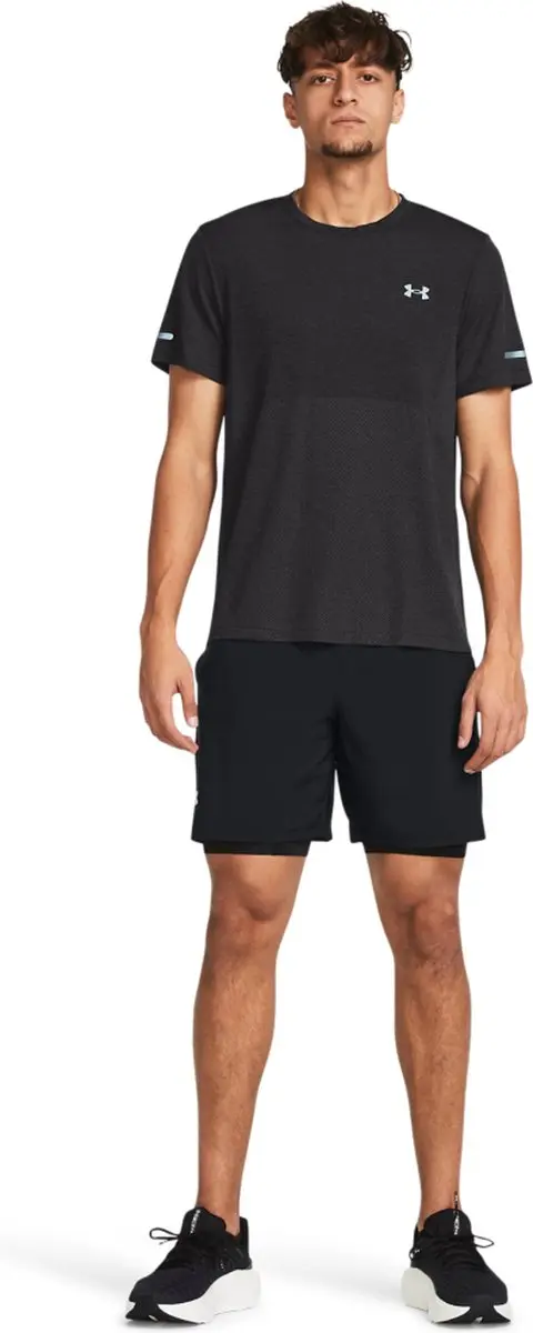 Under Armour UA Launch 7" 2-in-1 Shorts - Zwart - afbeelding 6 van 6