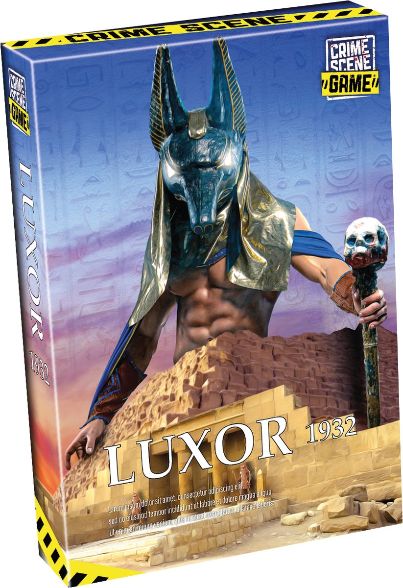 Tactic Crime Scene Luxor 1932 – Bordspel – Misdaadspel – Archeologisch Mysterie in Egypte – Diepgaand Onderzoek en Deductie – Crime Scene Serie – Game Storm Studio – 1 of Meer Spelers – Vanaf 18 Jaar