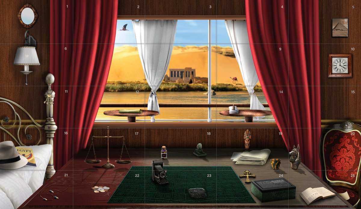 Tactic Crime Scene Luxor 1932 – Bordspel – Misdaadspel – Archeologisch Mysterie in Egypte – Diepgaand Onderzoek en Deductie – Crime Scene Serie – Game Storm Studio – 1 of Meer Spelers – Vanaf 18 Jaar