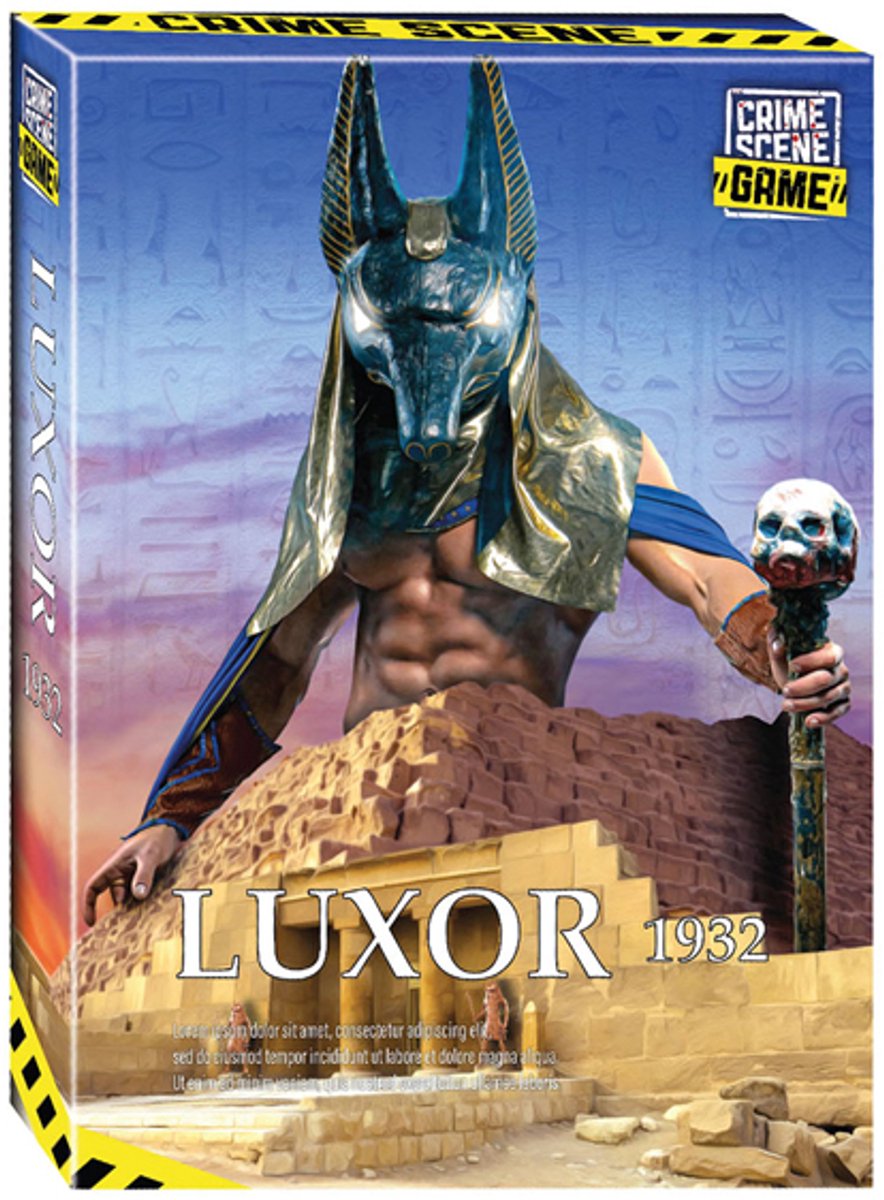 Tactic Crime Scene Luxor 1932 – Bordspel – Misdaadspel – Archeologisch Mysterie in Egypte – Diepgaand Onderzoek en Deductie – Crime Scene Serie – Game Storm Studio – 1 of Meer Spelers – Vanaf 18 Jaar
