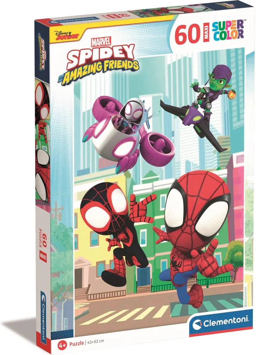 Clementoni Marvel Spidey Puzzel 60 Maxi Stukjes - Multicolor