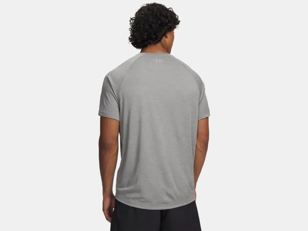 Under Armour Tech Textured SS Heren T-shirt - Groen - afbeelding 6 van 6