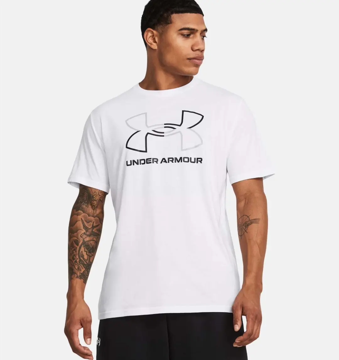 Under Armour UA GL Foundation Update Heren Sportshirt - Wit/Grijs/Zwart