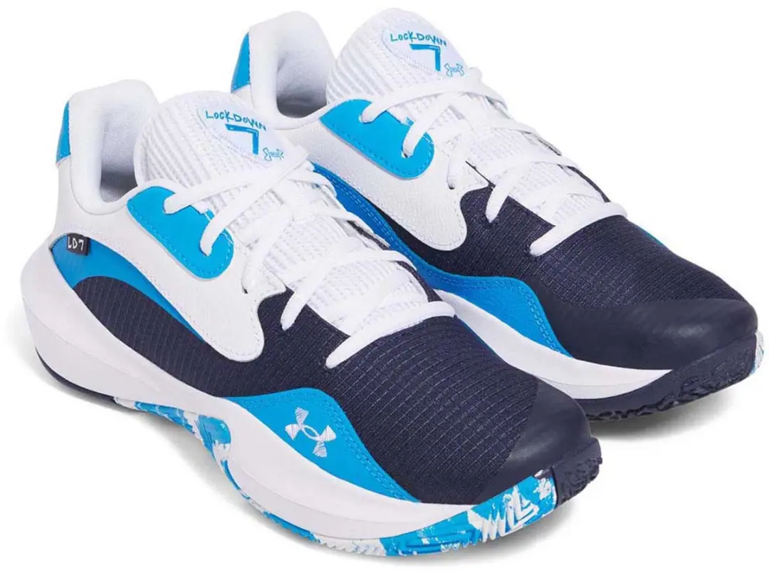 Under Armour Lockdown 7 Low Basketbalschoenen 48.5 - Blauw