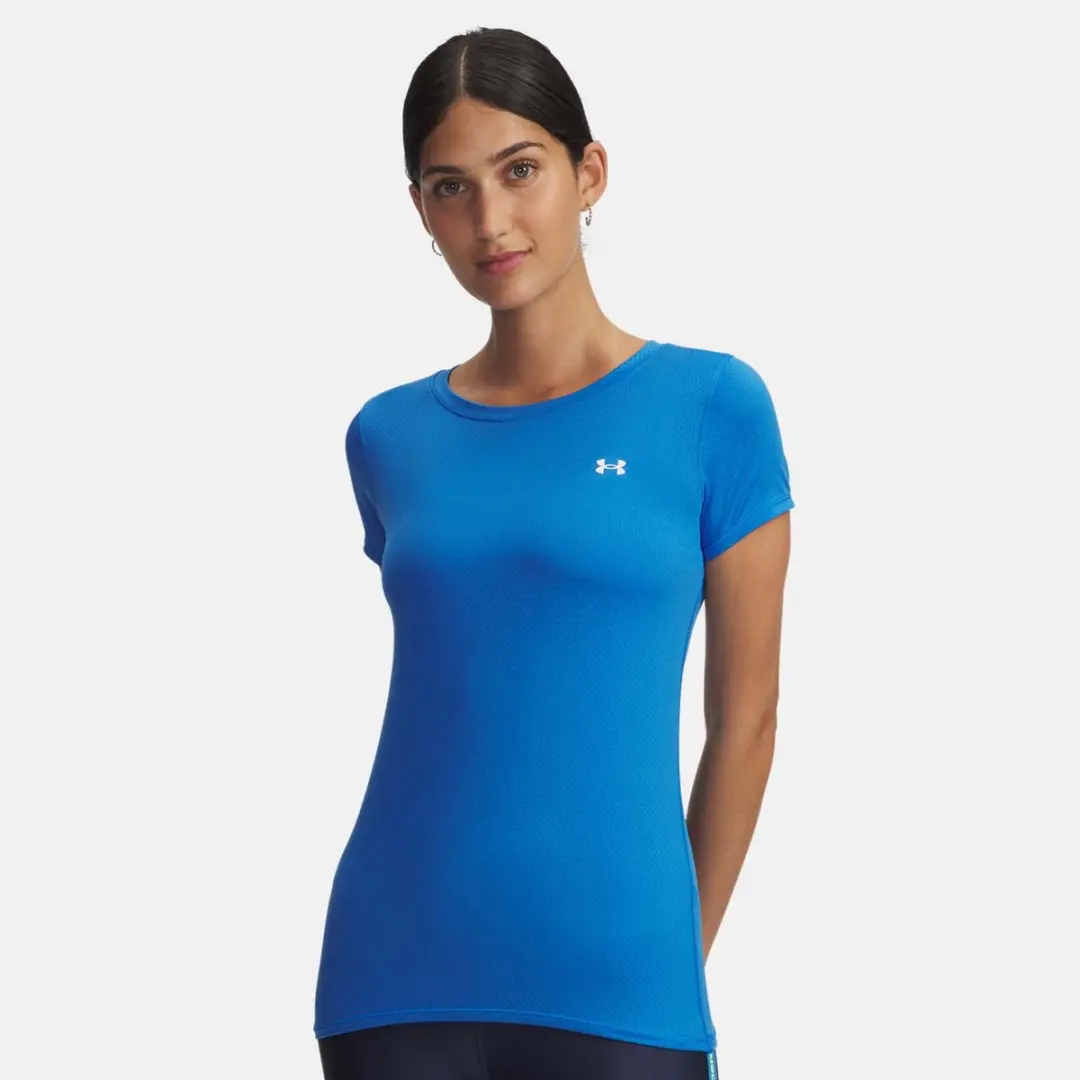 Under Armour Tech Mesh SS T-Shirt - Vrouwen M - Blauw