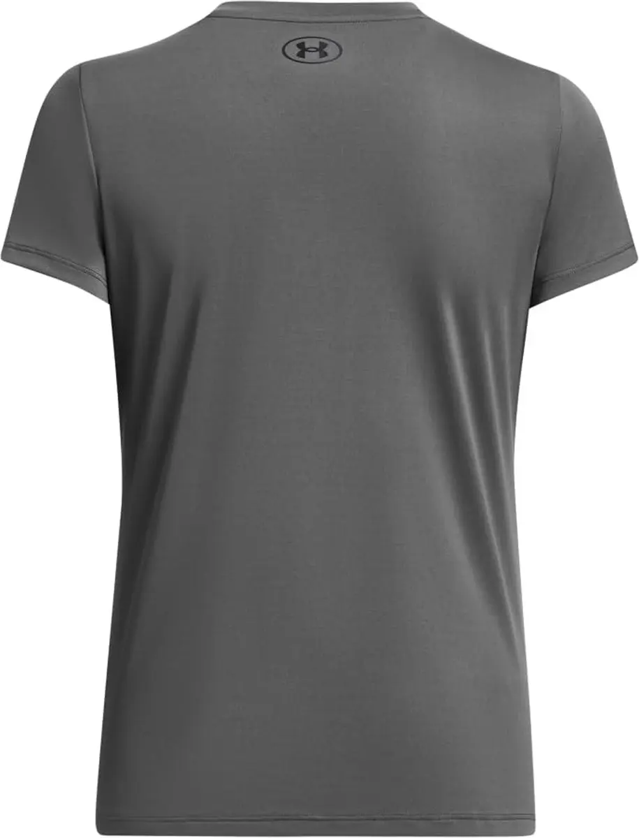 Under Armour Tech SSV Solid-GRY Dames Sportshirt XL - Castlerock/Zwart