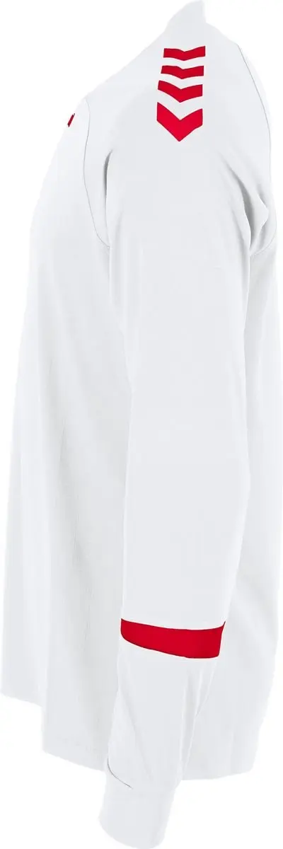 Hummel Fyn Voetbalshirt Lange Mouw Kinderen 140 - Wit/Rood