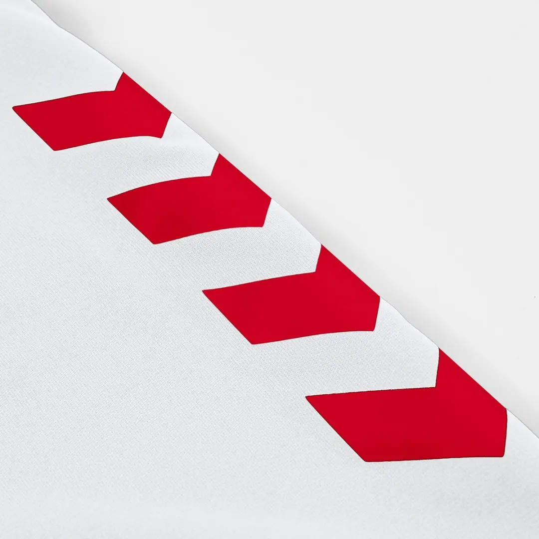 Hummel Fyn Voetbalshirt Lange Mouw Kinderen 140 - Wit/Rood