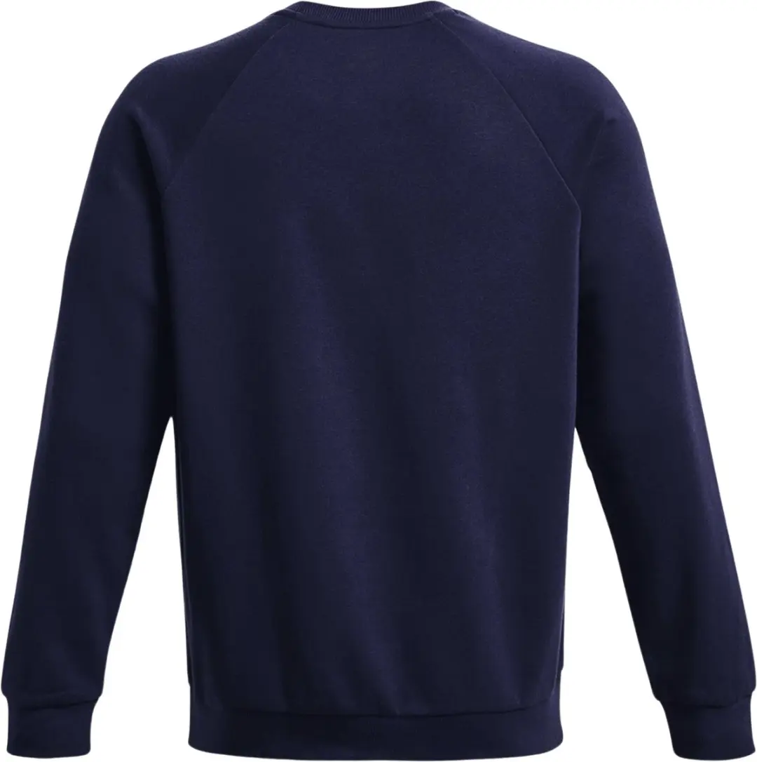 Under Armour UA Rival Fleece Crew Heren Trui - Navy/Wit