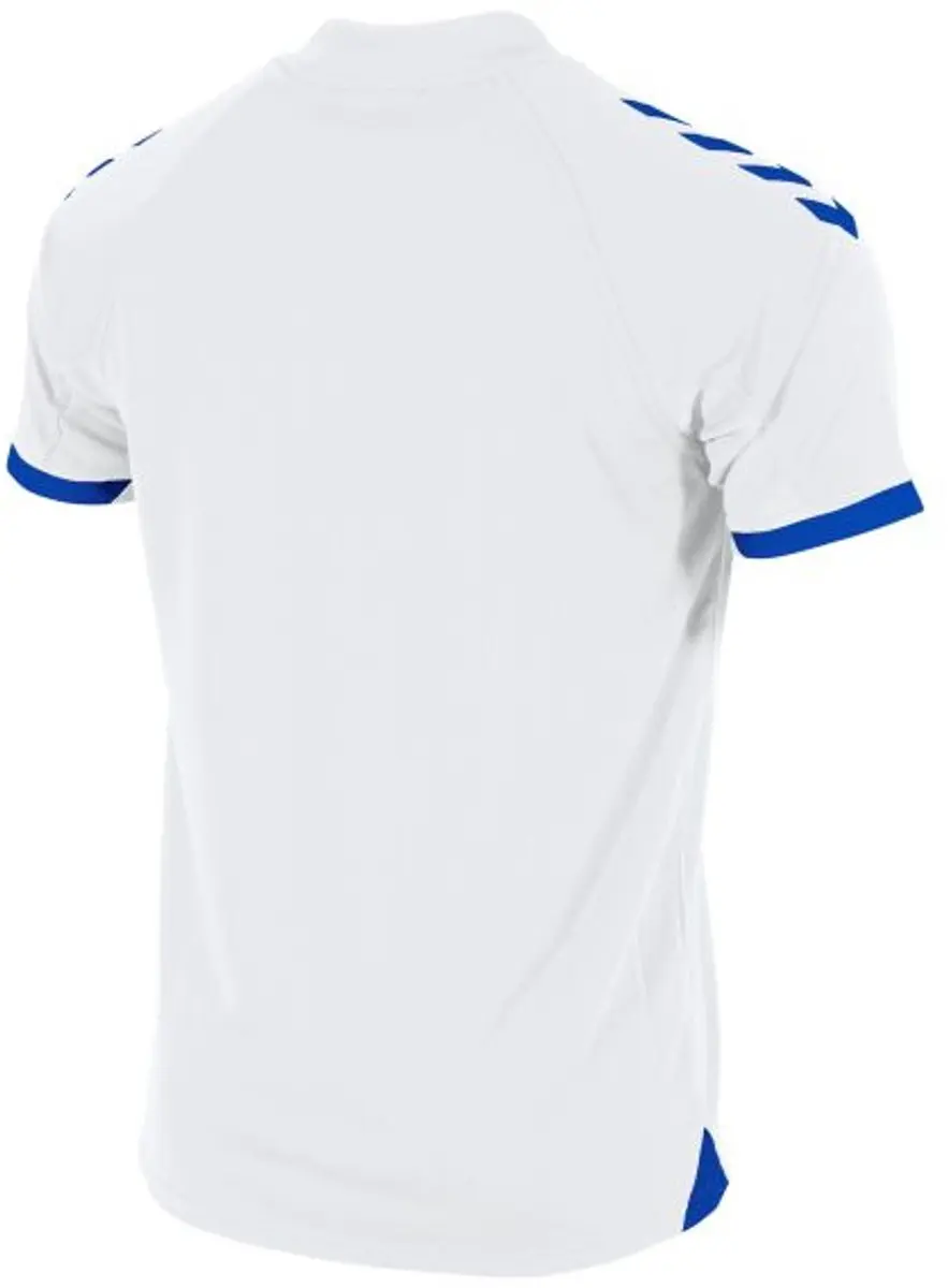 Hummel Fyn Shirt Heren Korte Mouw - Wit/Royal XL
