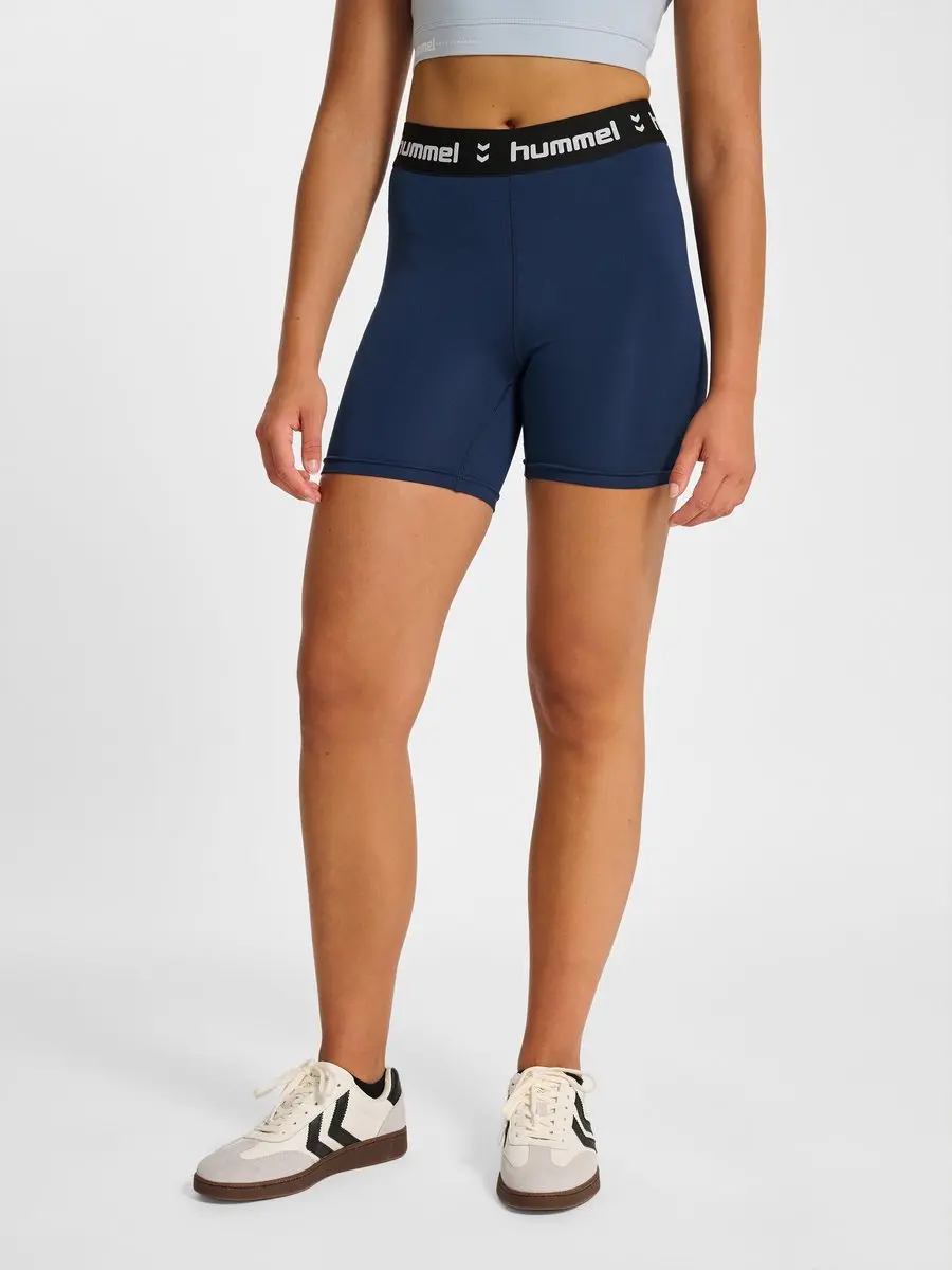 Hummel Hmlpulse Mid Waist Short Tights 229980 - S - Dress Blues