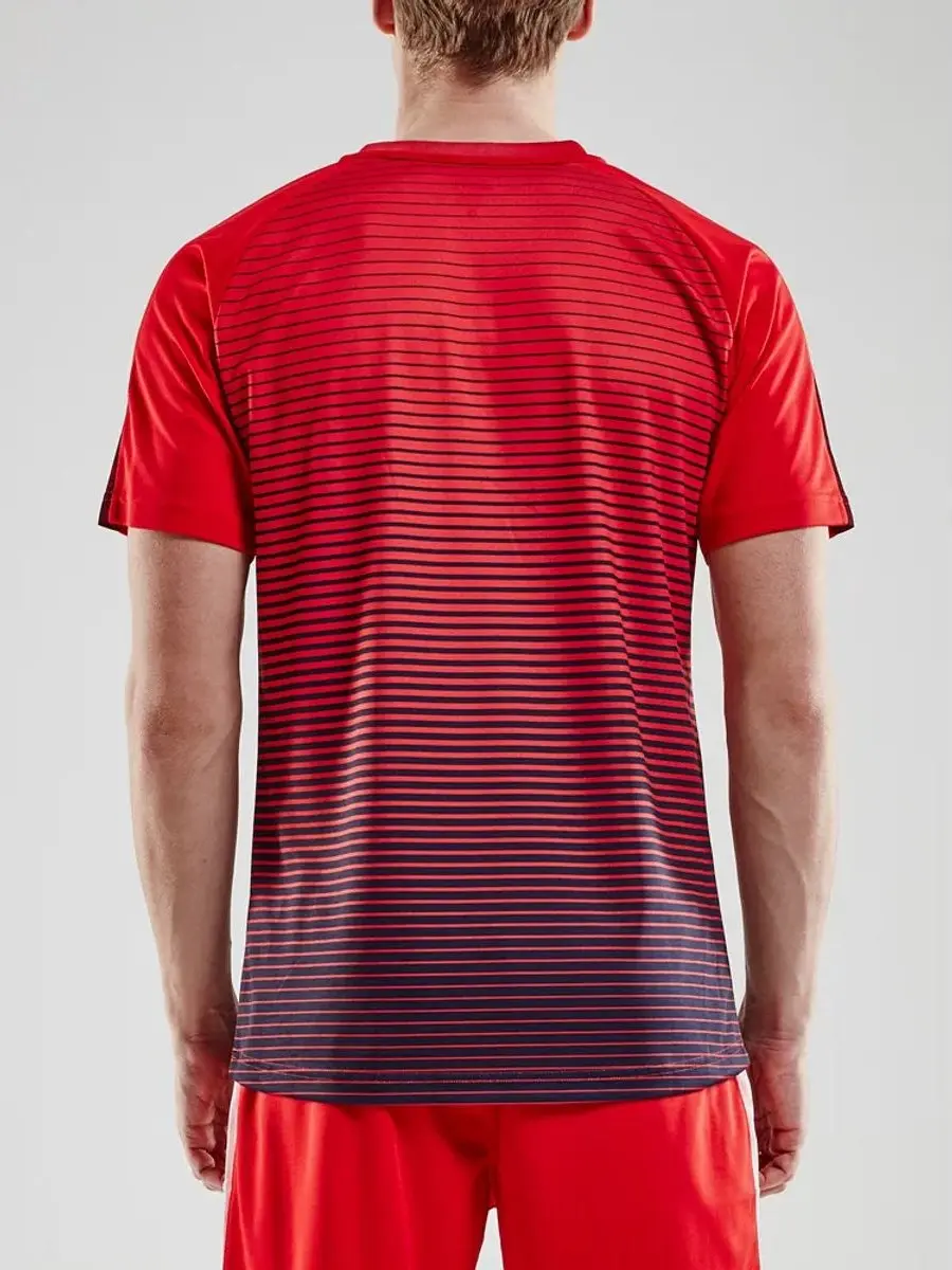 Craft Pro Control Stripe Shirt Dames - Rood/Marine M